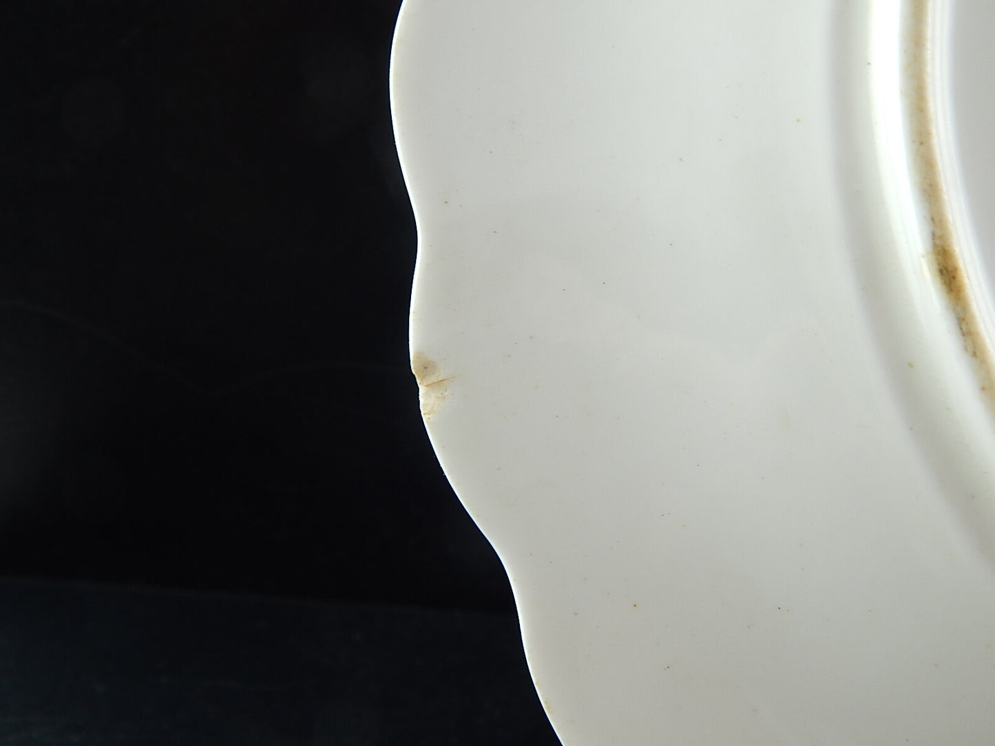 ANTICO PREZIOSO RARO PIATTO PORCELLANA EPOCA LUIGI FILIPPO VECCHIO PARIGI #524