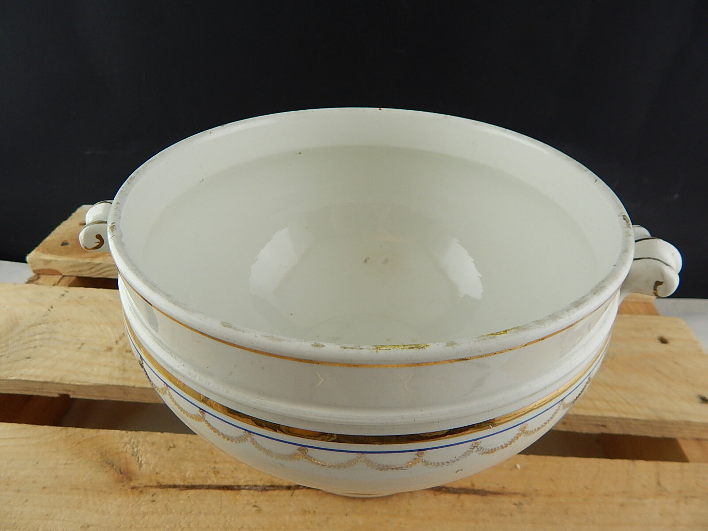 ANTICA AUTENTICA ZUPPIERA CENTROTAVOLA MODELLO IMPERO CERAMICA RICHARD MILANO