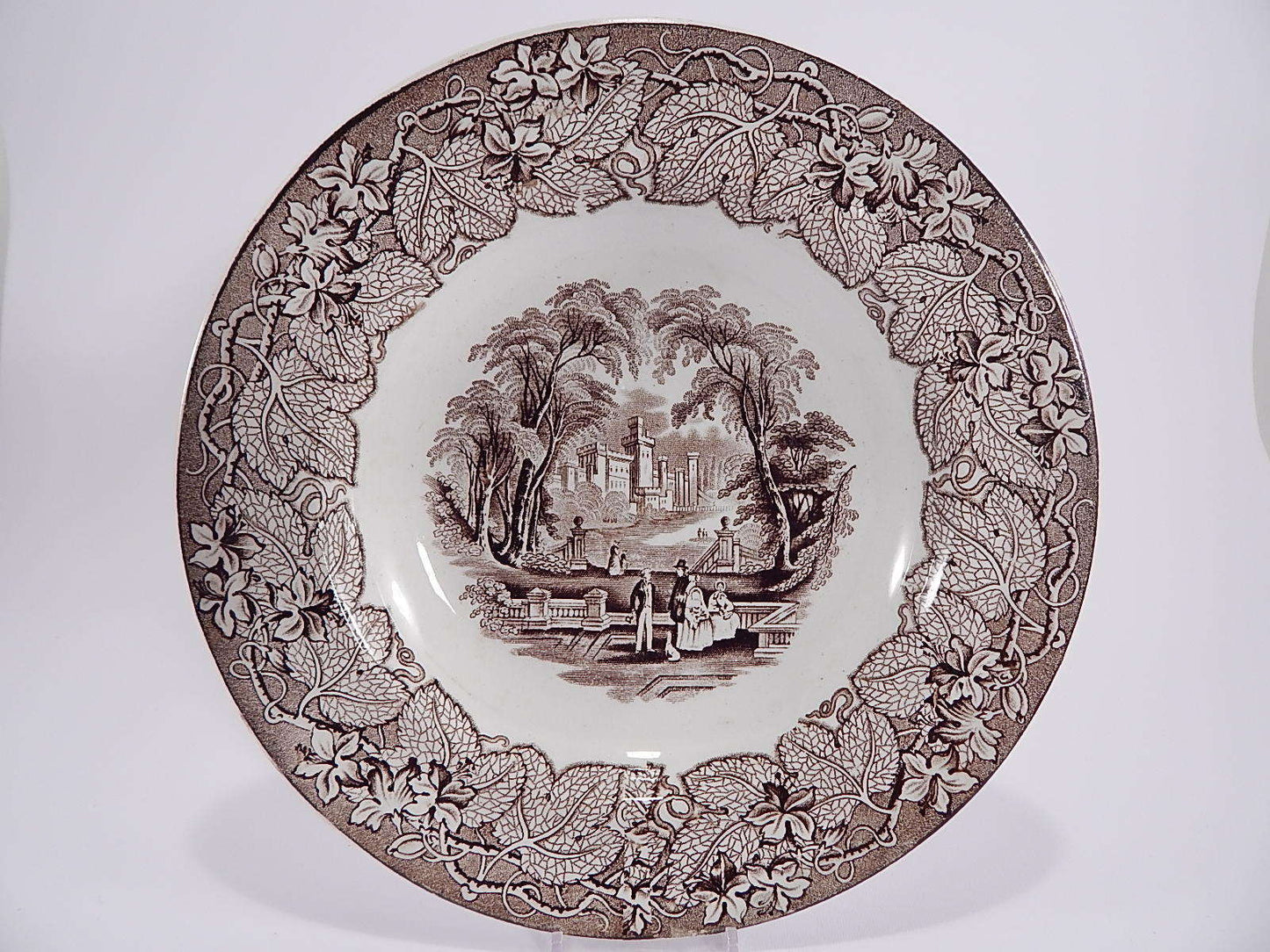 ANTICO PIATTO PORCELLANA CERAMICA PRIMAVESI&SON CARDIFF & SWANSEA FM.&CO.