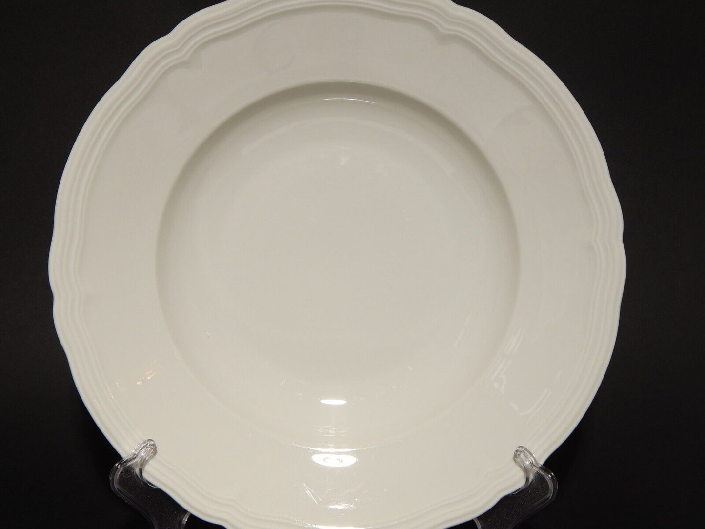 ANTICO VASSOIO ROTONDO FONDO PORCELLANA BIANCA SELTMANN W. BAVARIA MARIE LUISE