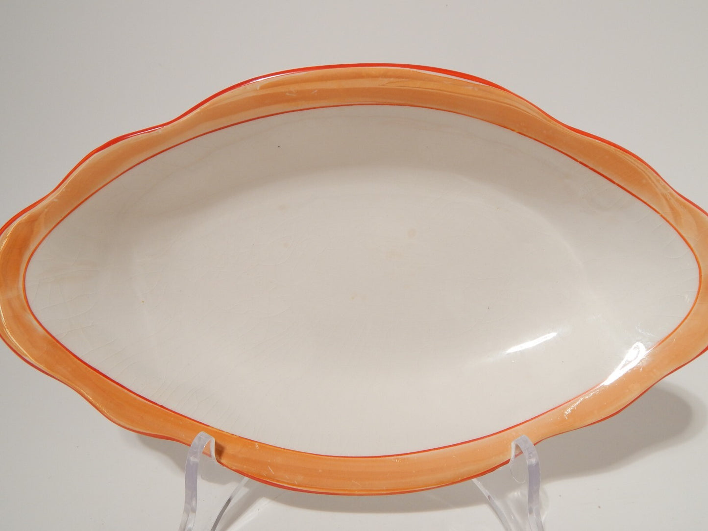 ANTICA ART DECO' RARA RAVIERA SOCIETÀ CERAMICA REVELLI LAVENO FASCIA ARANCIO