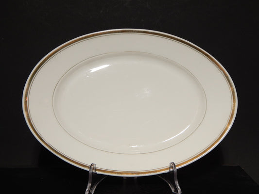 ANTICA PREZIOSA PORCELLANA VASSOIO OVALE IMPERO C. TIELSCH ALTWASSER FINE 800