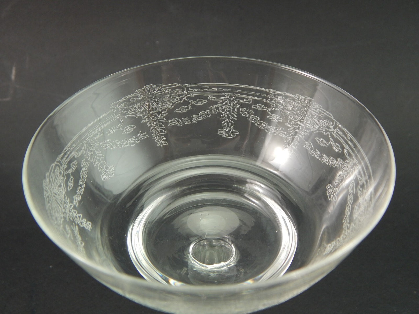 ANTICO LIBERTY SERVIZIO 20 CALICI VETRO SOFFIATO CRISTALLERIA VAL D'ELSA