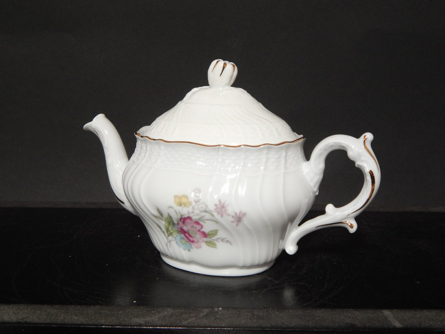 PREZIOSA RICHARD GINORI PICCOLA TEIERA PORCELLANA MODELLO VECCHIO GINORI FIORI