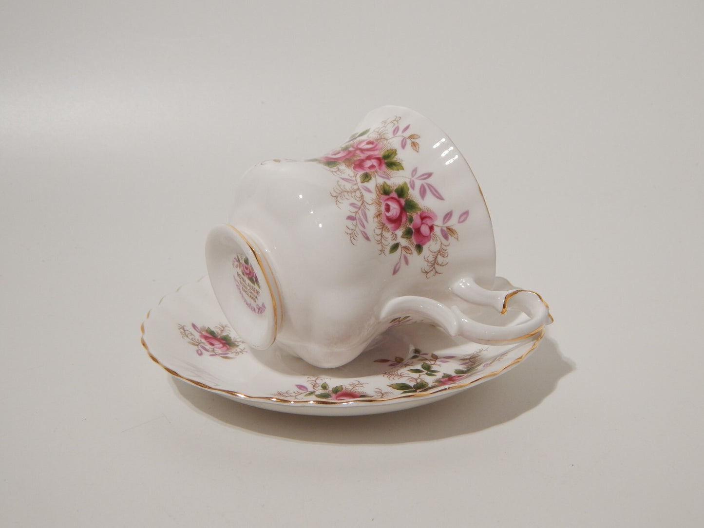 PREZIOSA PORCELLANA ROYAL ALBERT VINTAGE TAZZA COLLEZIONE LAVENDER ROSE