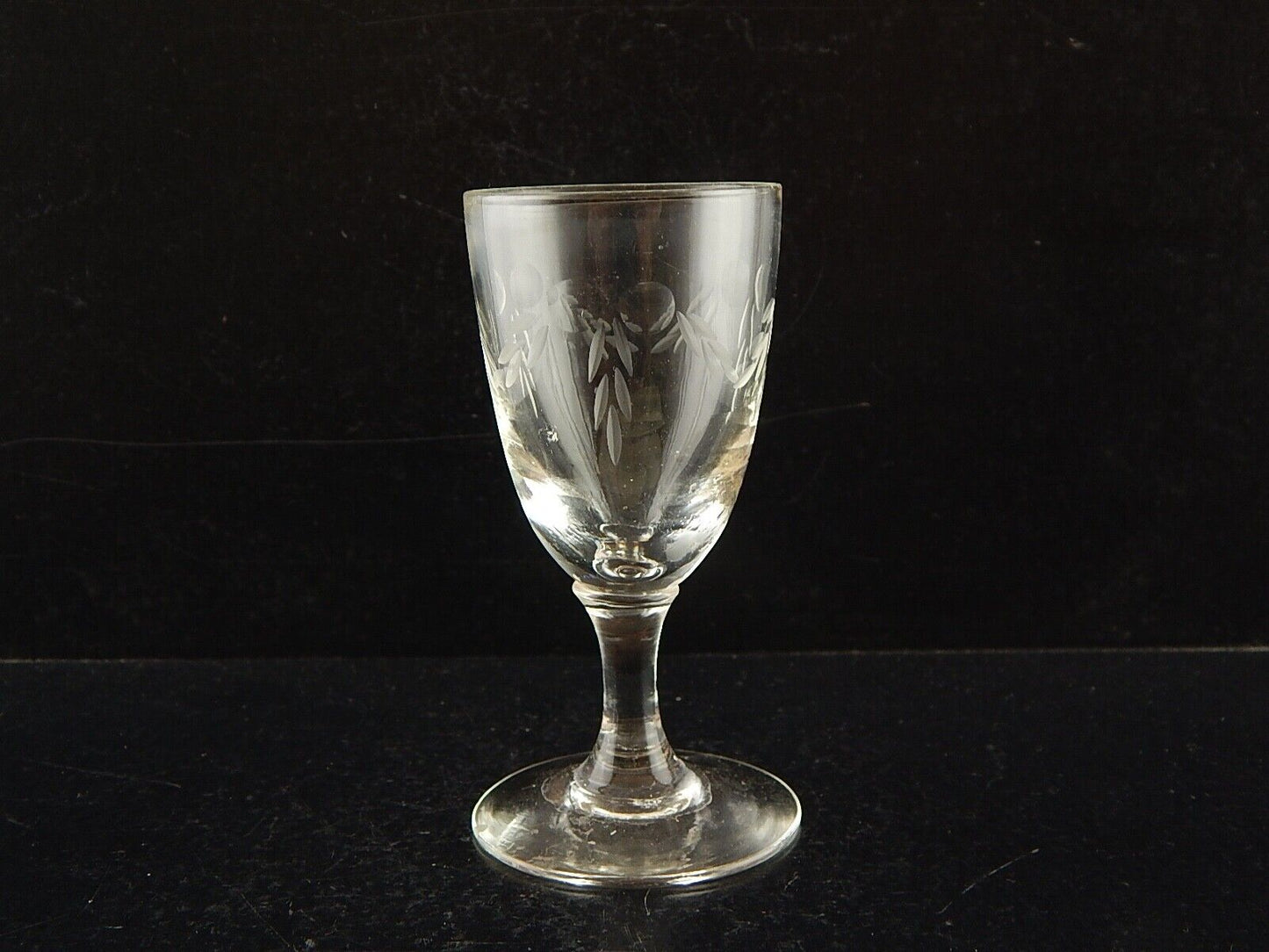 ANTICO PREZIOSO LIBERTY CALICE PER PORTO O AMARO CRISTALLO INCISO PRIMO 900