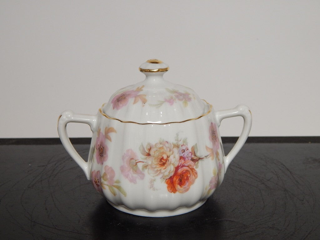 ANTICO SERVIZIO CAFFÈ PORCELLANA BIANCA DECORO FLOREALE BAVARIA SELTMANN WEIDEN