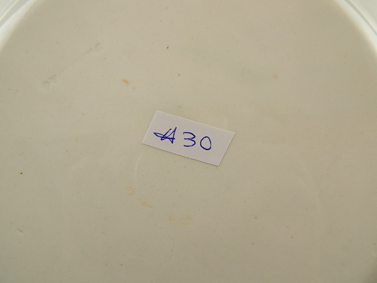 ANTICO PIATTO SEMI PORCELLANA RICHARD MILANO DECORO FERRARA META' 800 #A30