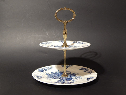 RETRO RARA ALZATA SEMI PORCELLANA BOUNTIFUL MYOTT STAFFORDSHIRE ENGLAND