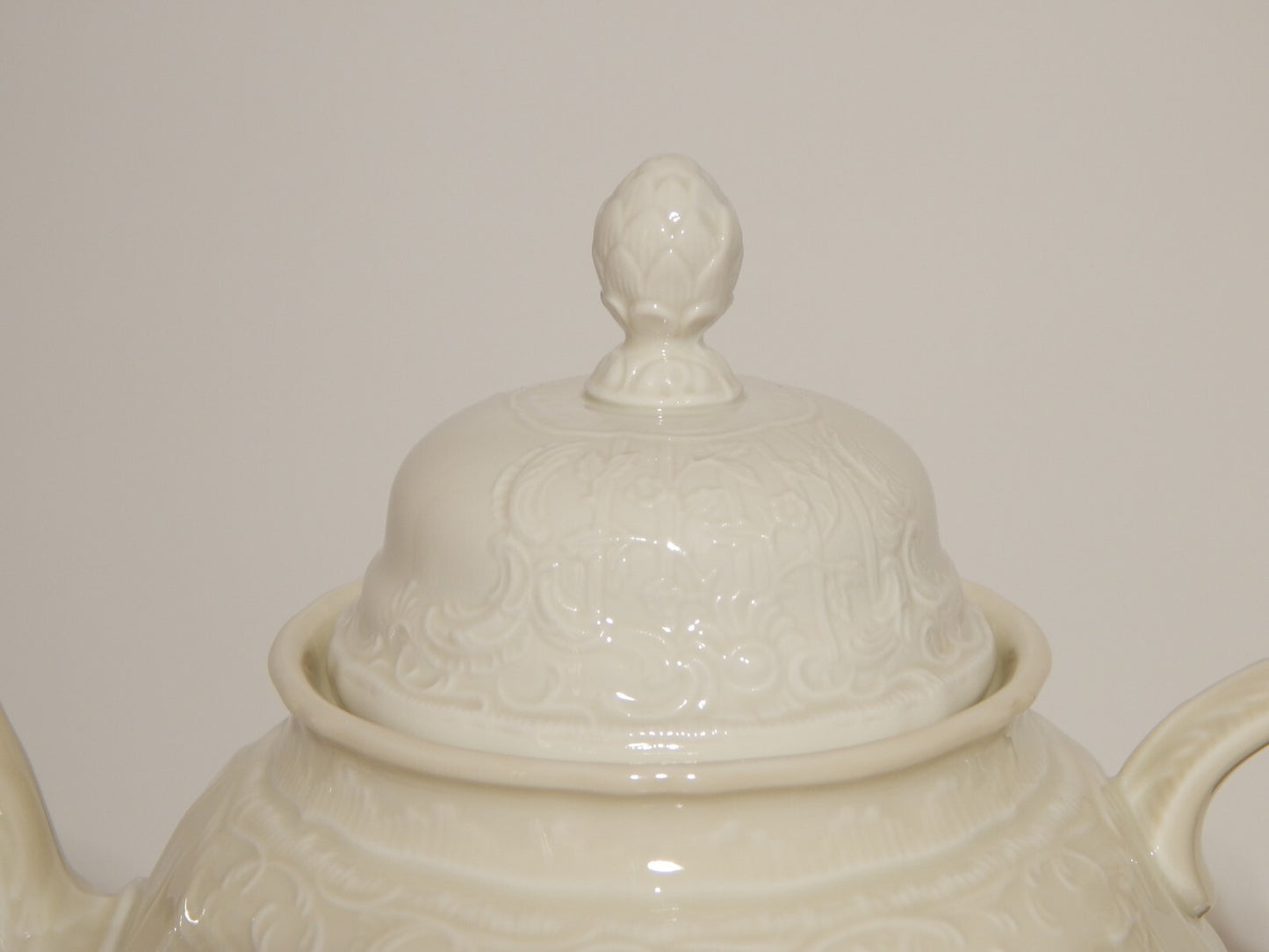 VINTAGE STILE ROCAILLE ELEGANTE GRANDE TEIERA SANS SOUCI PORCELLANA ROSENTHAL