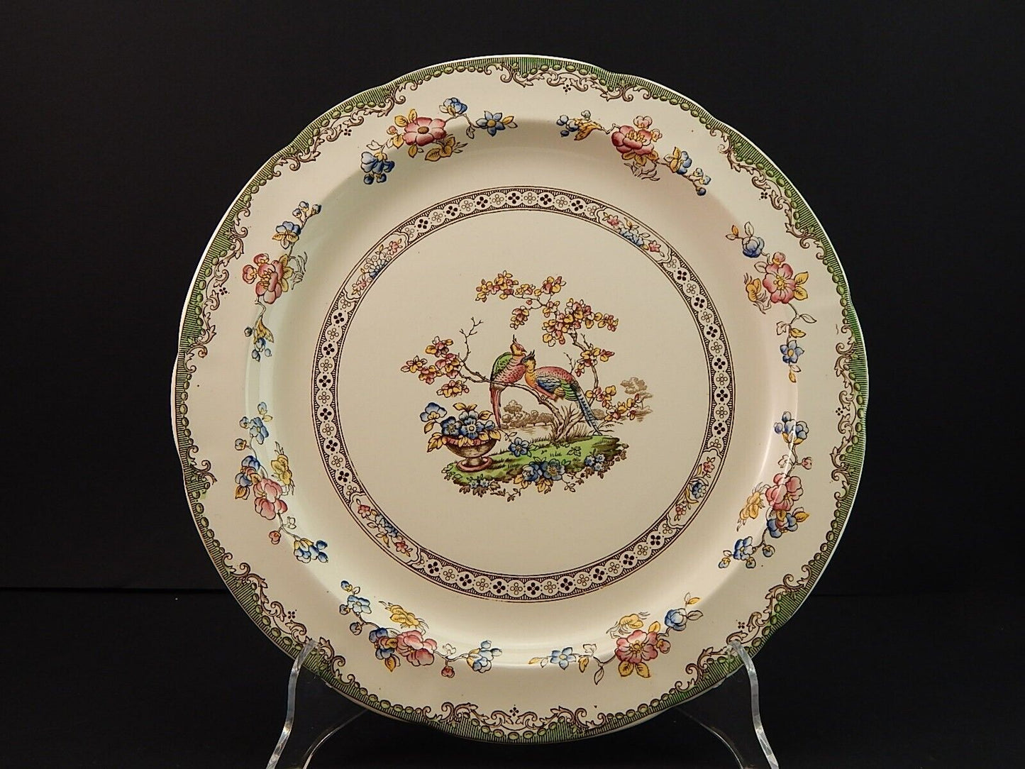 ANTICO VASSOIO CM 31 INGLESE SEMI PORCELLANA COPELAND SPODE ENGLAND EDEN