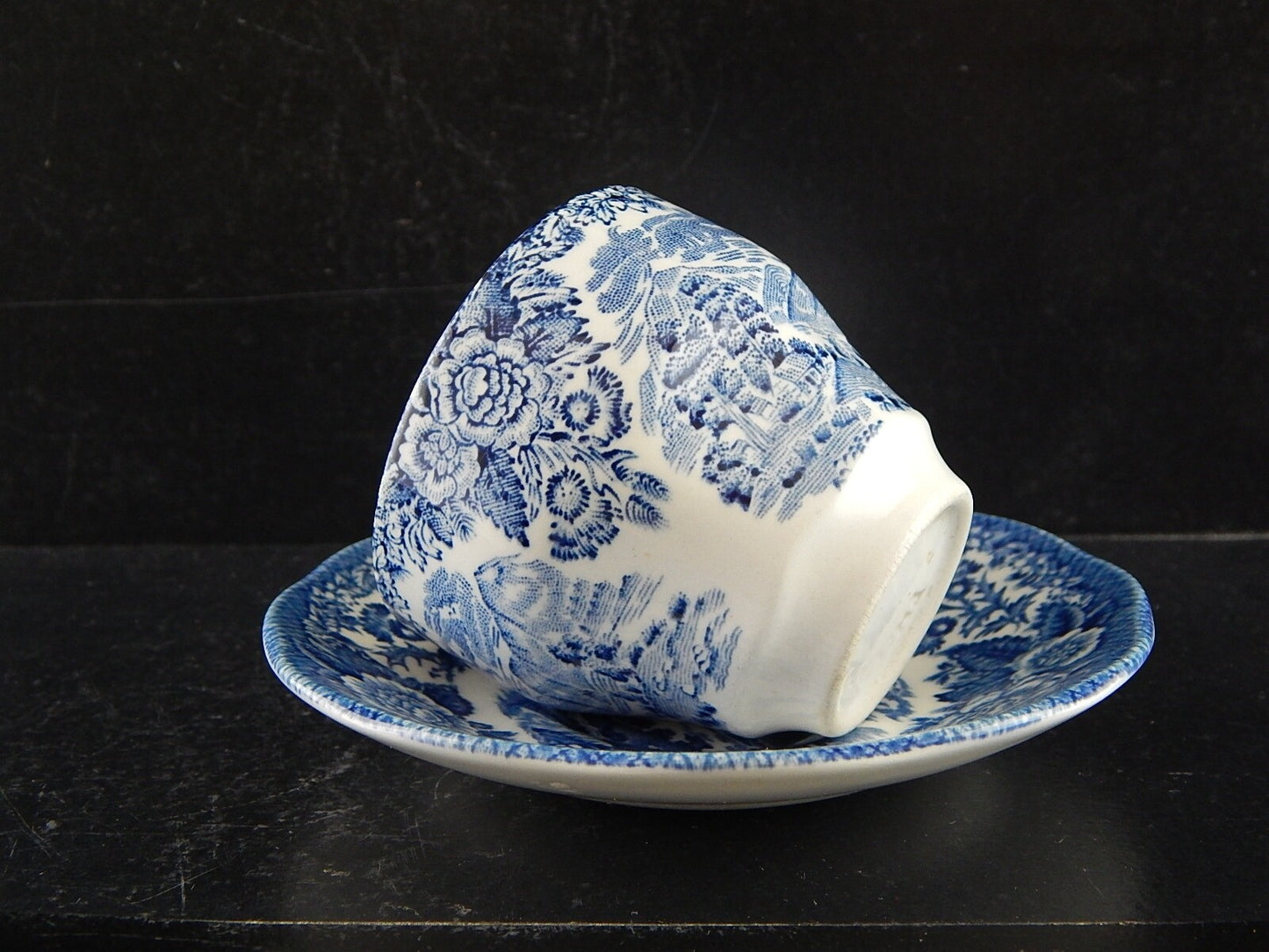 ANTICA RARA TAZZINA CAFFE' SEMI PORCELLANA ENOCH WEDGWOOD COLLEZIONE WOODLAND