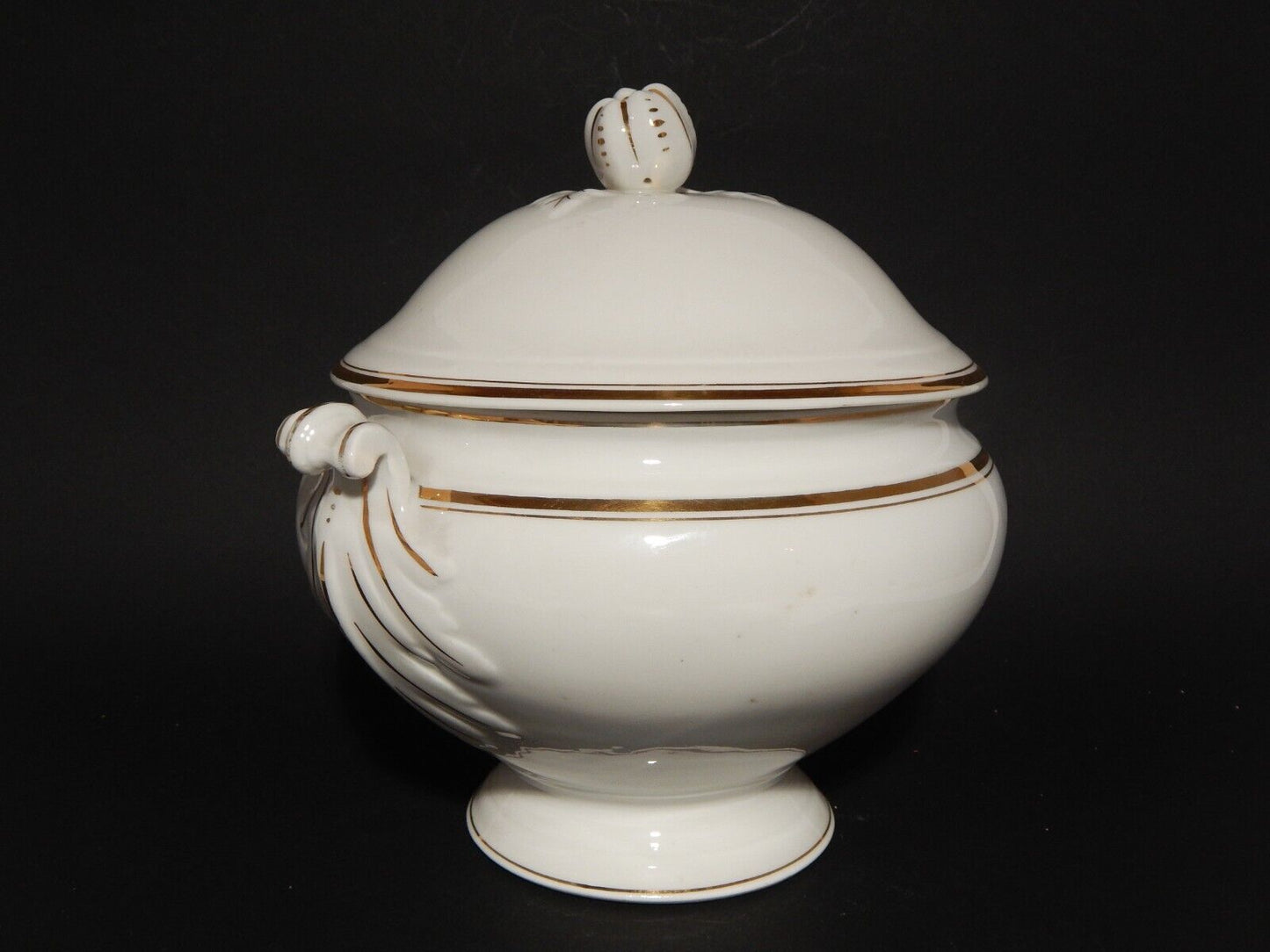 ANTICA PORCELLANA ZUPPIERA CENTROTAVOLA IMPERO CARL TIELSCH ALTWASSER FINE 800