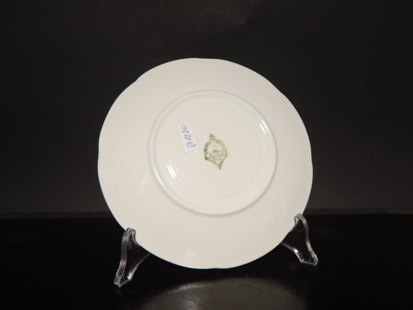 ANTICO ART DECO TAZZA DA TE' CERAMICA PROFILI ORO REVELLI LAVENO