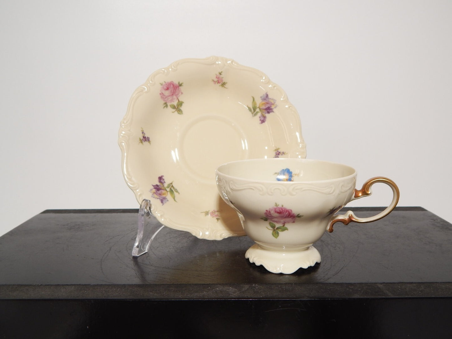 PREZIOSA ROCAILLE ANTICA TAZZA DA TE' PORCELLANA ROSENTHAL POMPADOUR