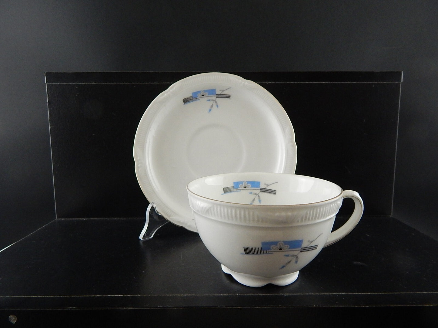 PREZIOSO ANTICO ART DECO SERVIZIO TE' PORCELLANA ZEH SCHERZER BAVARIA