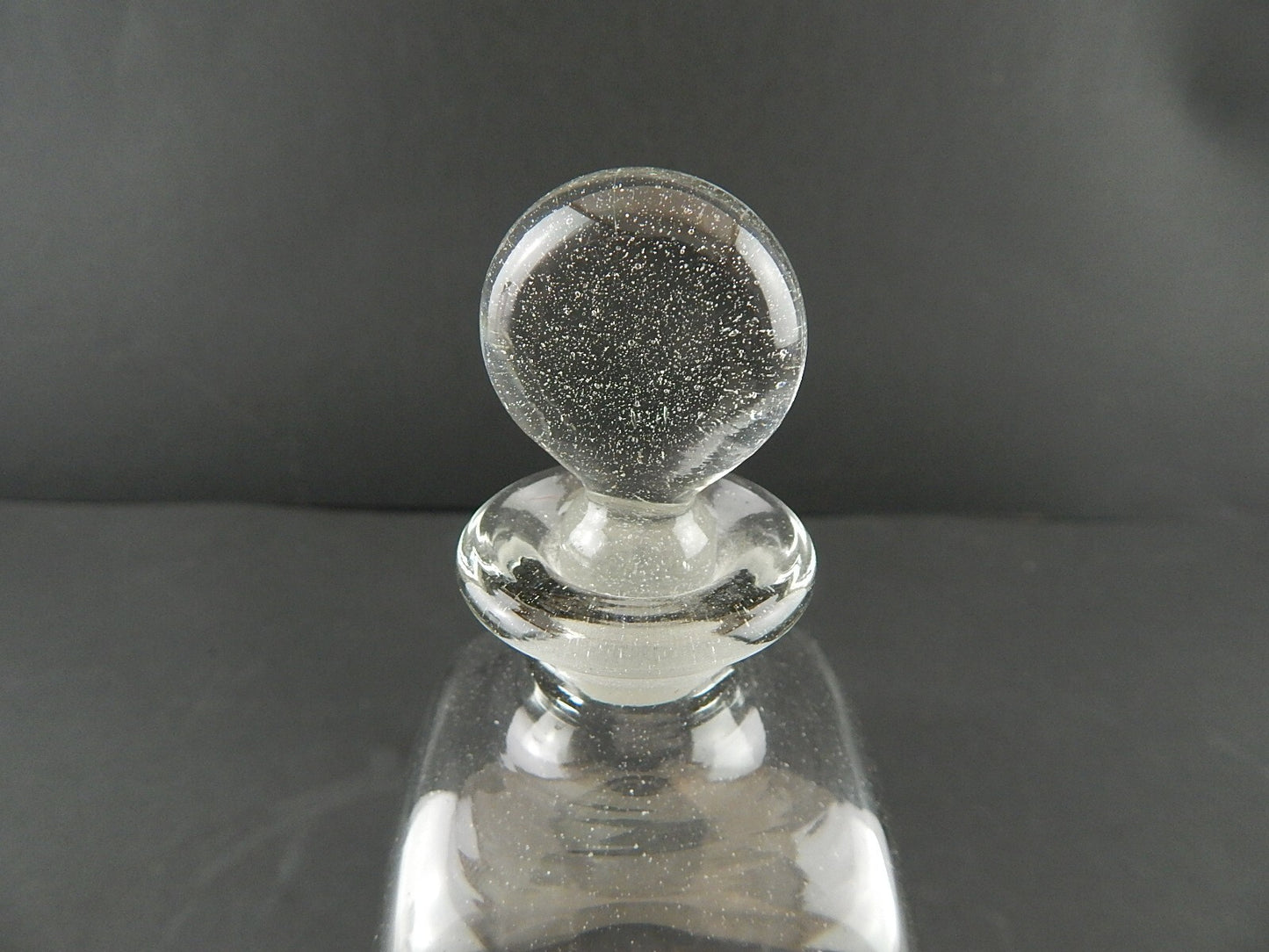 VINTAGE HOLMEGAARD FARMACIA BOTTIGLIA VETRO SOFFIATO DIPINTA MANO SPIR SERPILE