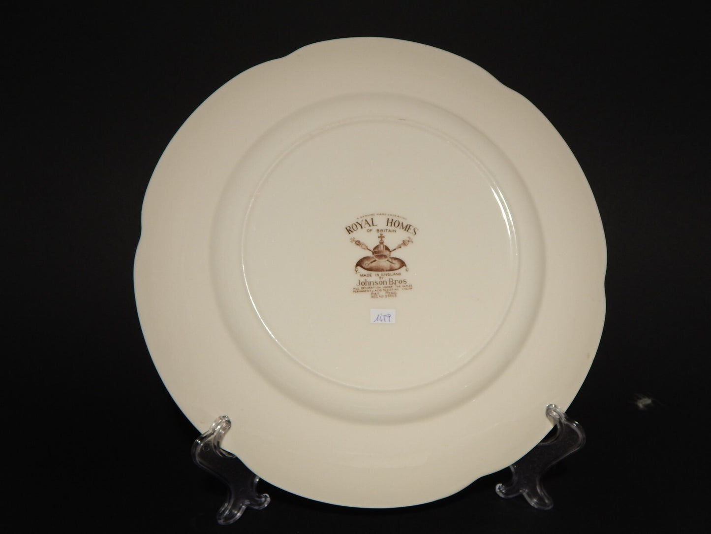 ANTICO VASSOIO ROTONDO PORCELLANA JOHNSON BROS ROYAL HOMES OF BRITAIN