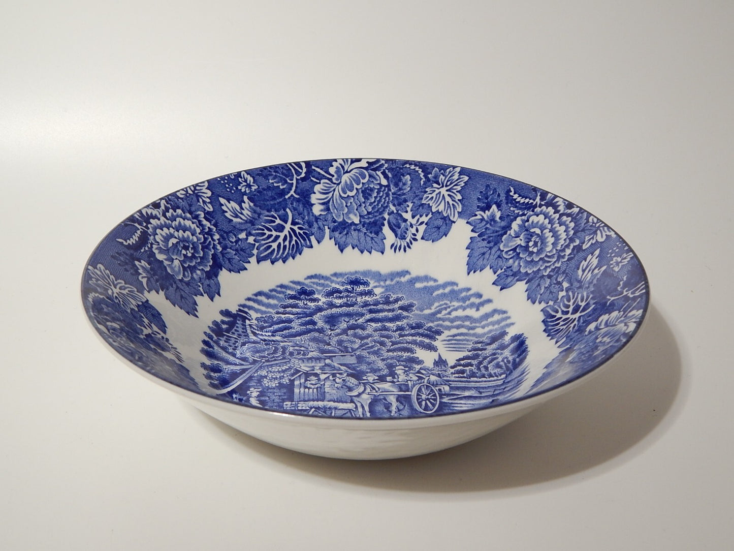 VINTAGE ENOCH WOOD'S ENGLISH SCENERY WOOD&SONS CIOTOLA O INSALATIERA PORCELLANA