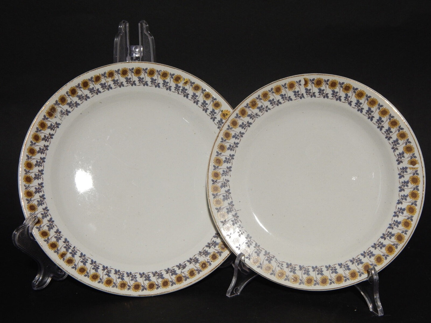 ANTICO RARO SERVIZIO TAVOLA 8 PIATTI S.C.I. CERAMICA ITALIANA LAVENO GIRASOLI