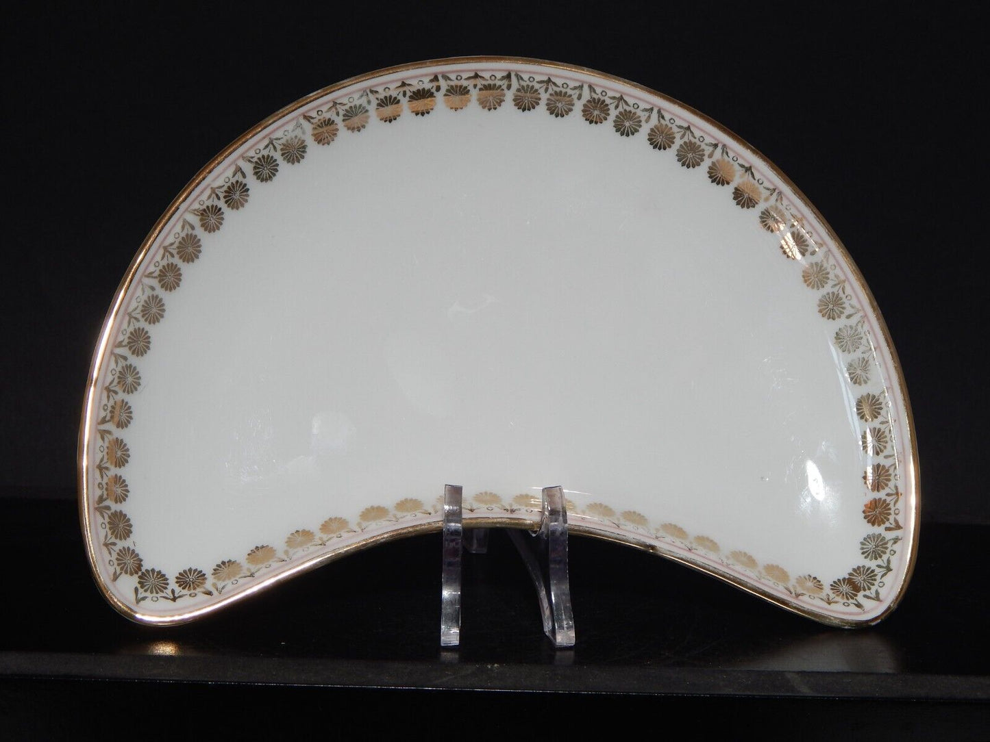 ANTICO SERVIZIO TAVOLA 6 PIATTI INSALATA MEZZA LUNA PORCELLANA GINORI LIBERTY