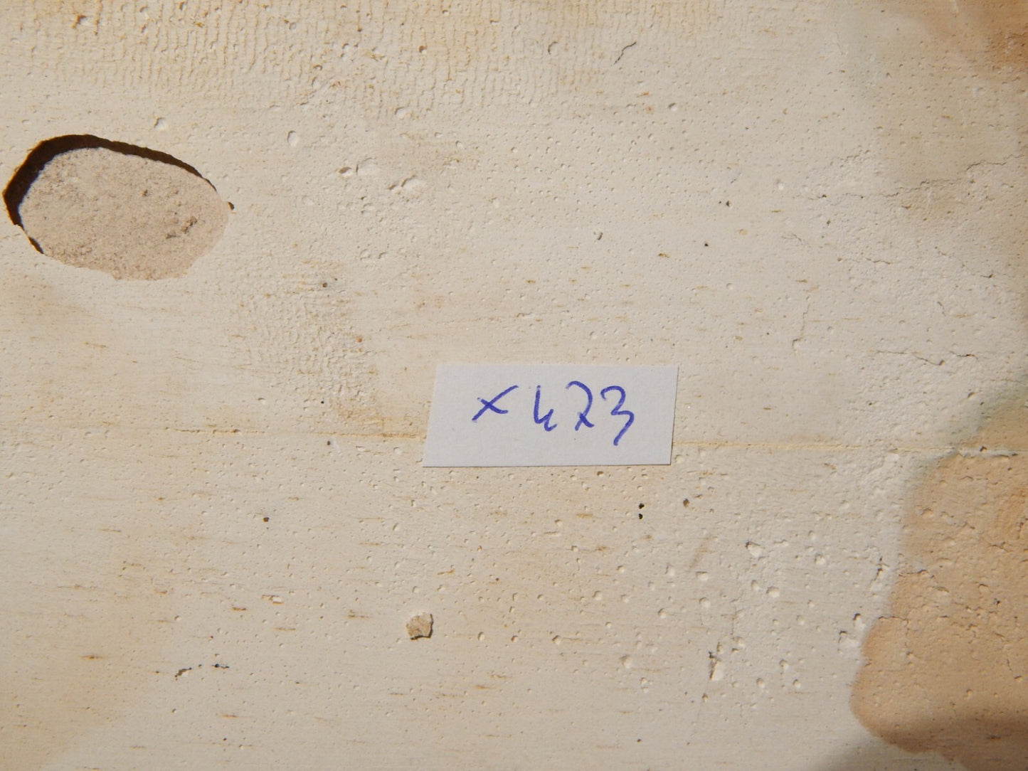 ANTICA PIASTRELLA MATTONELLA CERAMICA DELFT DEL 1700 DECORO AL MANGANESE (473)