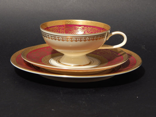 VINTAGE TRIO TAZZA DA TÈ ROSENTHAL THOMAS PREZIOSA PORCELLANA ANNI 50