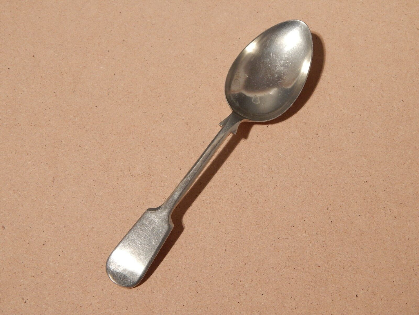 ANTICO SERVIZIO 6 POSATE CUCCHIAI ALPACCA ARGENTATI INGLESI ARGENTIERE DIXON