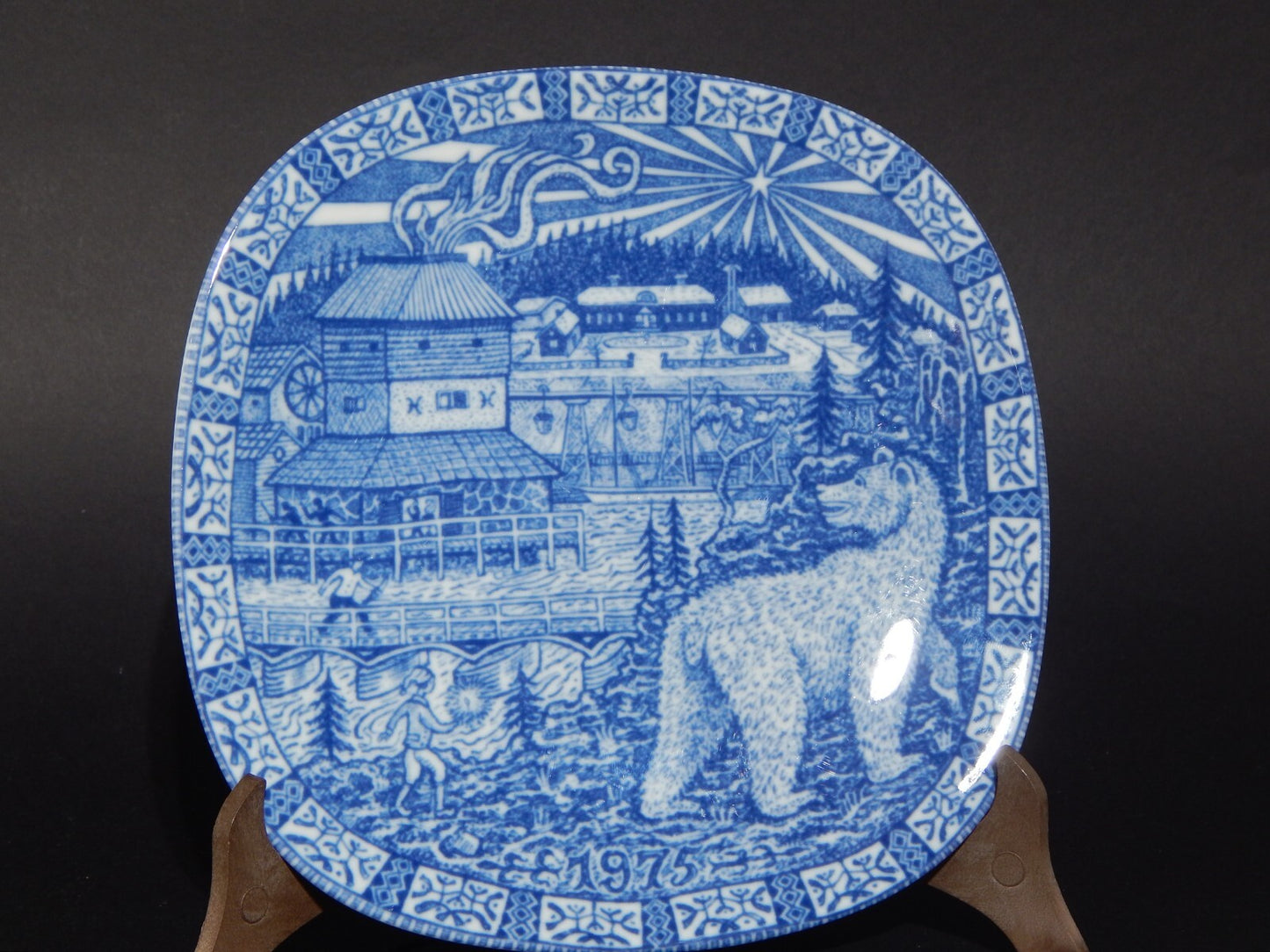 RORSTRAND PIATTO PORCELLANA NATALE 1975 PORCELAIN CHRISTMAS PLATE COLLEZIONE