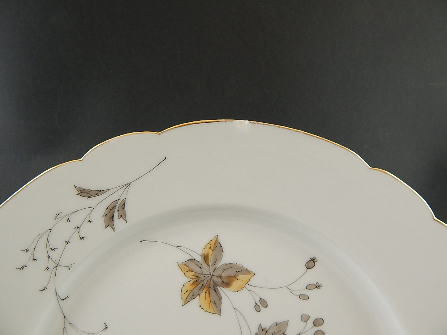 ANTICO PIATTO PORTATA VASSOIO PORCELLANA GINORI DOCCIA DEL 1926 DECORATO A MANO