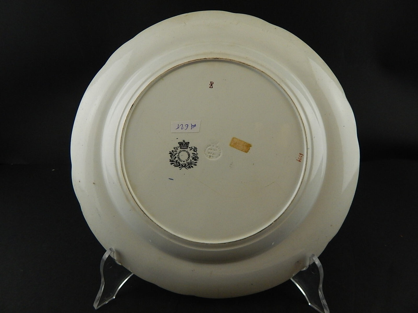 COPELAND & GARRETT 1833-1847 LATE SPODE ANTICO PREZIOSO PIATTO DIPINTO A MANO #