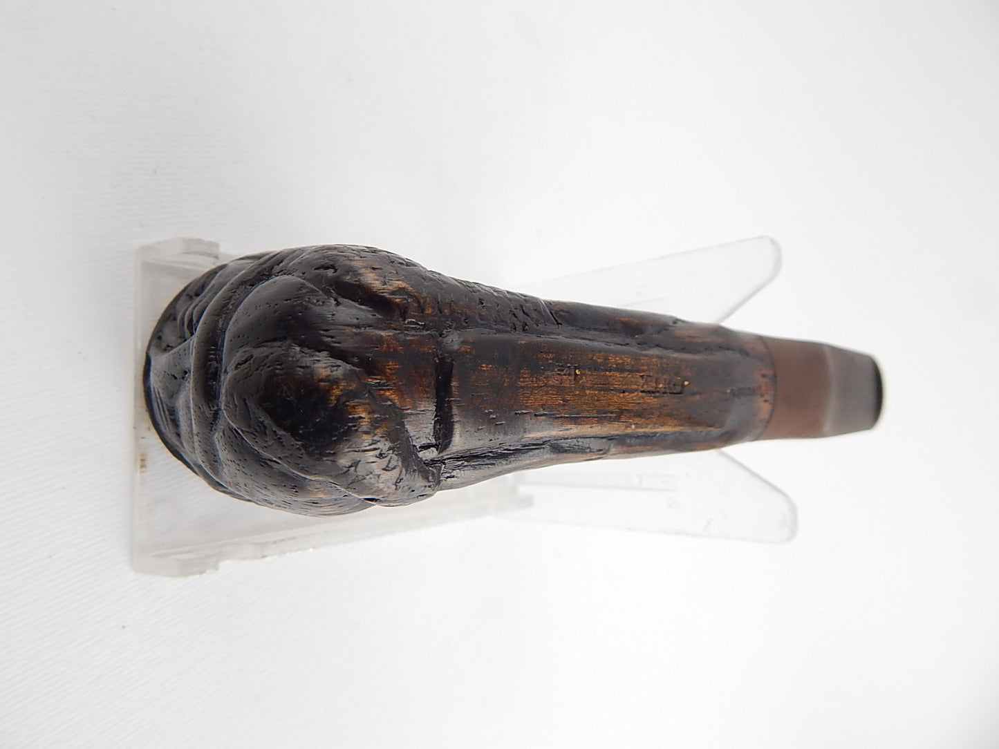 VINTAGE PIPA FUMATA KIKO MADE IN TANZANIA LEGNO SCOLPITA MANO HAND CARVED PIPE