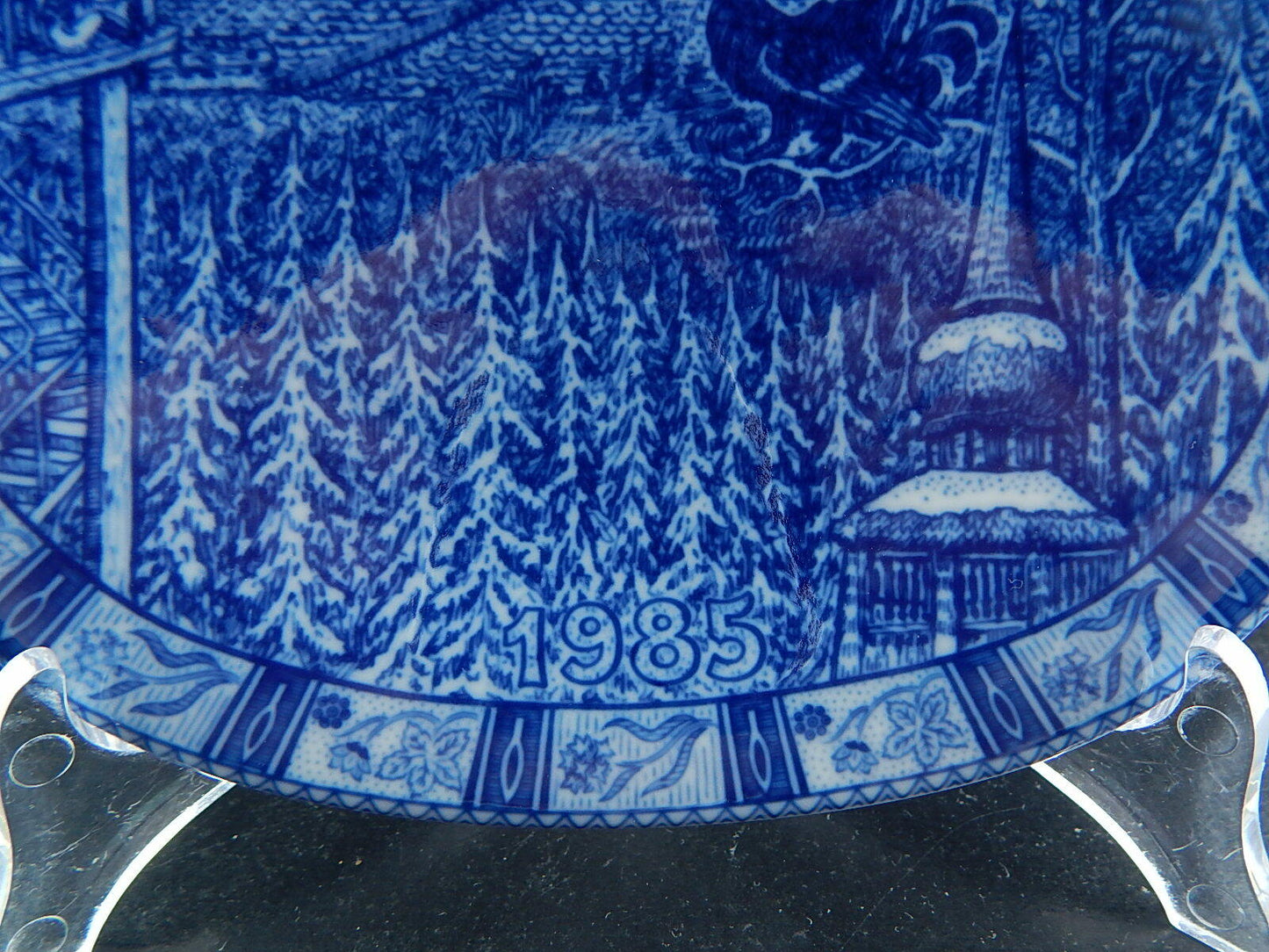 RORSTRAND PIATTO PORCELLANA NATALE 1985 PORCELAIN CHRISTMAS PLATE COLLEZIONE NEW