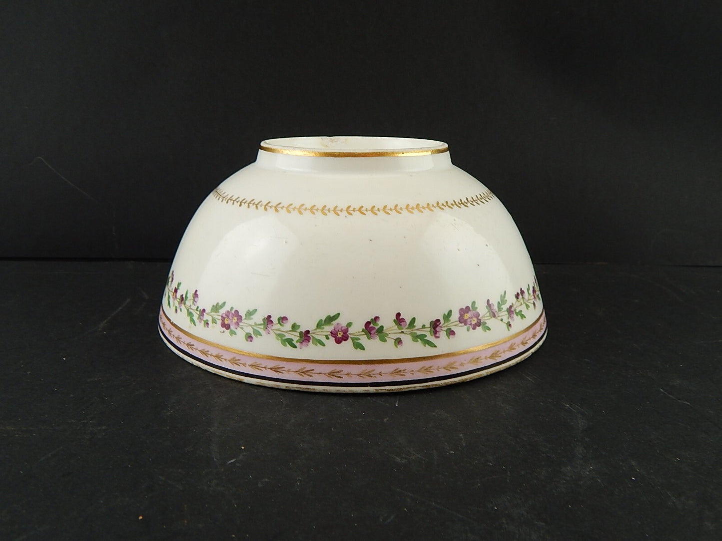 ANTICA RARA CIOTOLA SCODELLA PORCELLANA DI PARIGI DECORATA A MANO EPOCA IMPERO