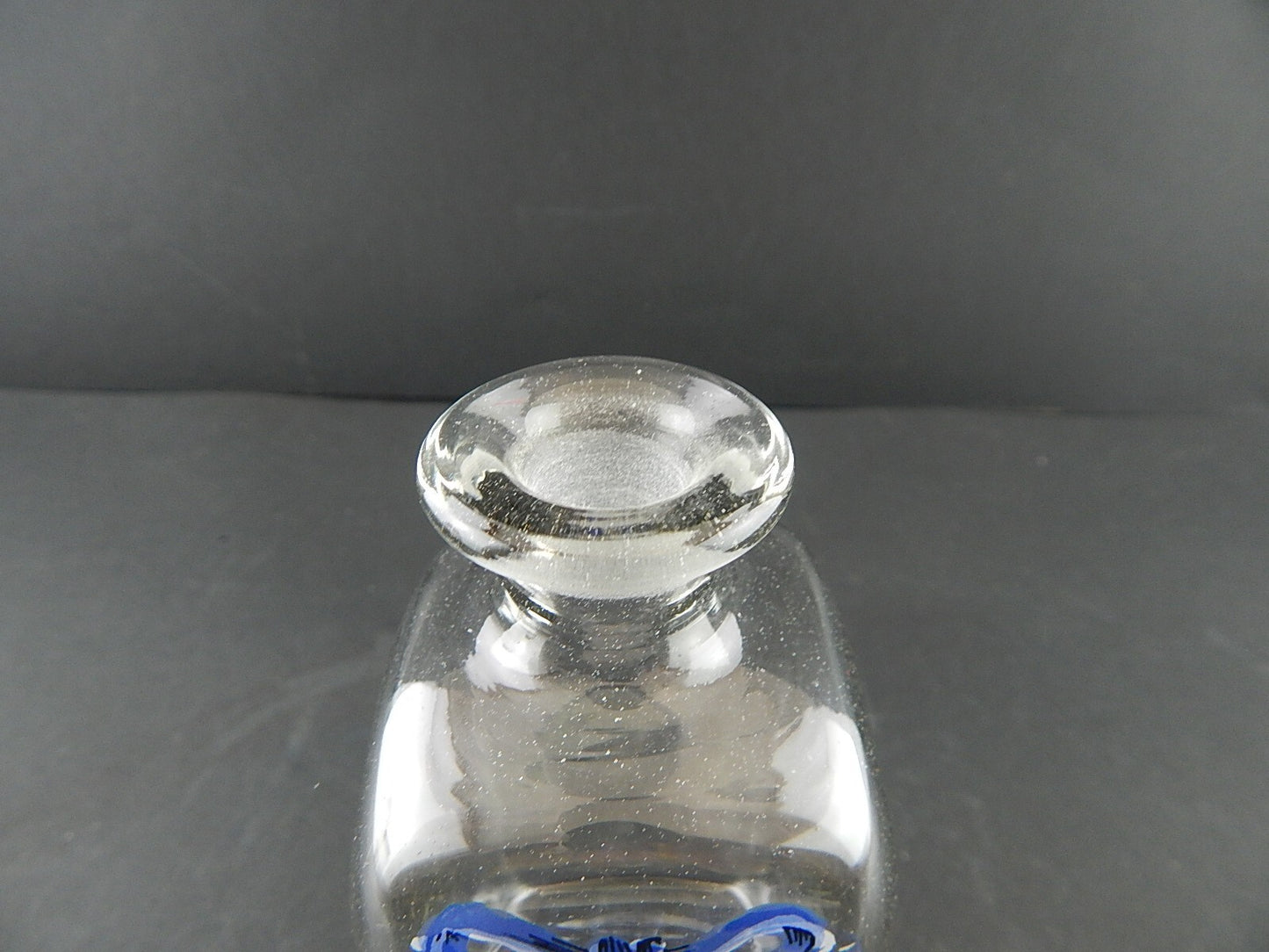 VINTAGE HOLMEGAARD FARMACIA BOTTIGLIA VETRO SOFFIATO DIPINTA MANO SPIR SERPILE