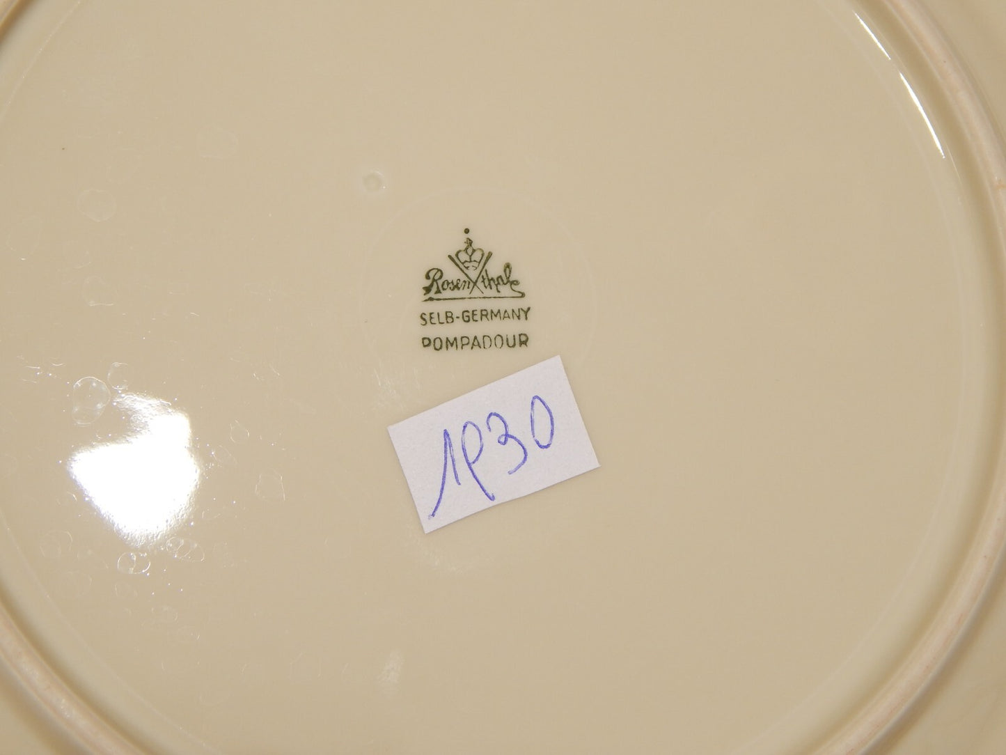 PREZIOSO ROCAILLE ANTICO PIATTO DESSERT PORCELLANA ROSENTHAL POMPADOUR