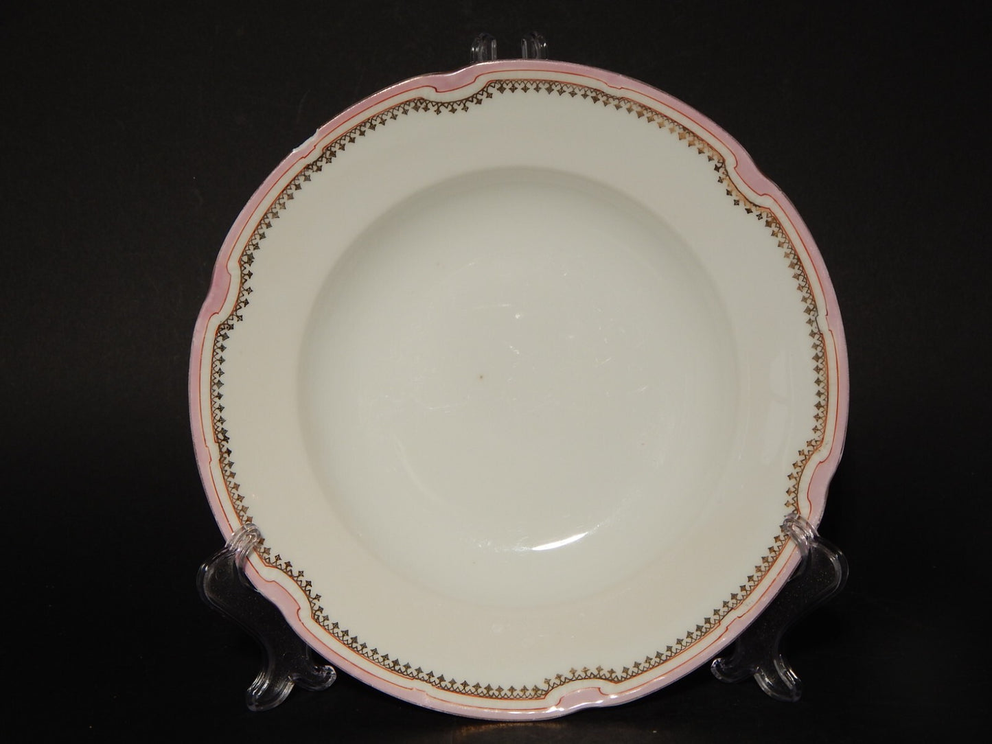 ANTICO SERVIZIO 14 PIATTI PORCELLANA GINORI LIBERTY DECORO ROSA E ORO DIFETTI