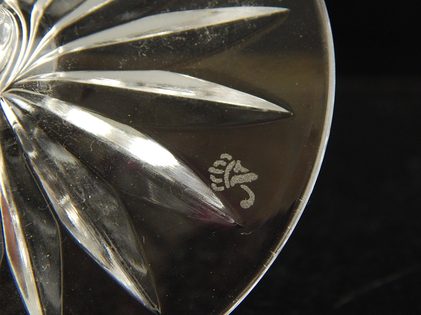 PREZIOSO VINTAGE BICCHIERE CALICE CRISTALLO GERMANIA MOLATO NACHTMANN RUBINO