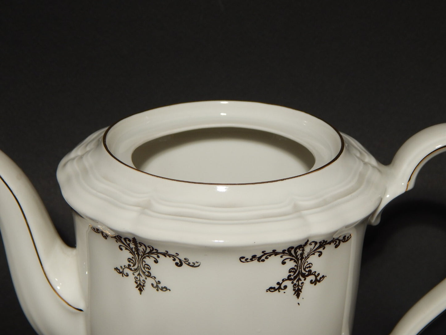 ANTICO SERVIZIO CAFFÈ PORCELLANA BIANCA ORO MARIE LUISE BAVARIA SELTMANN WEIDEN