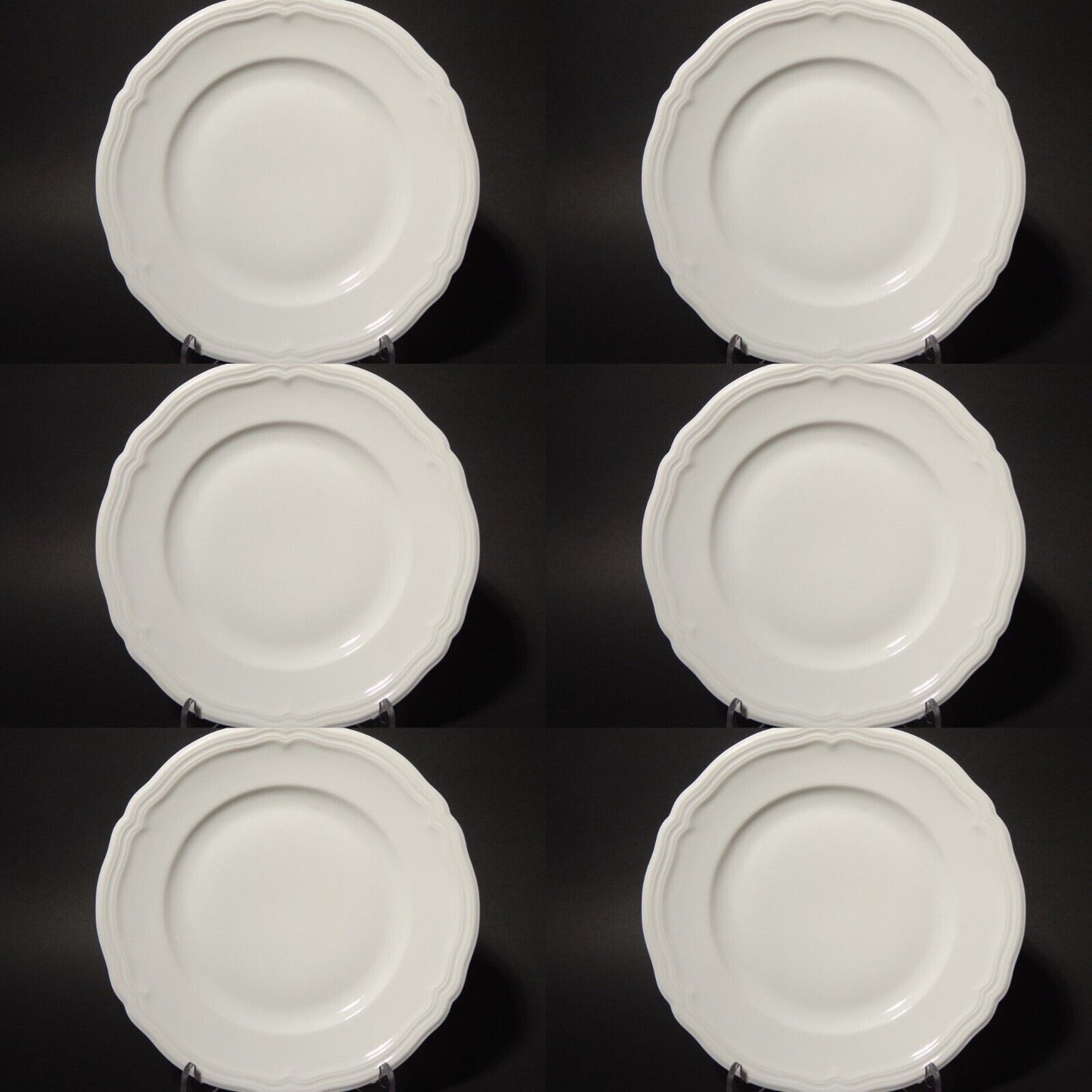 ANTICO SET 6 PIATTI PORCELLANA BIANCA SELTMANN WEIDEN BAVARIA MARIE LUISE