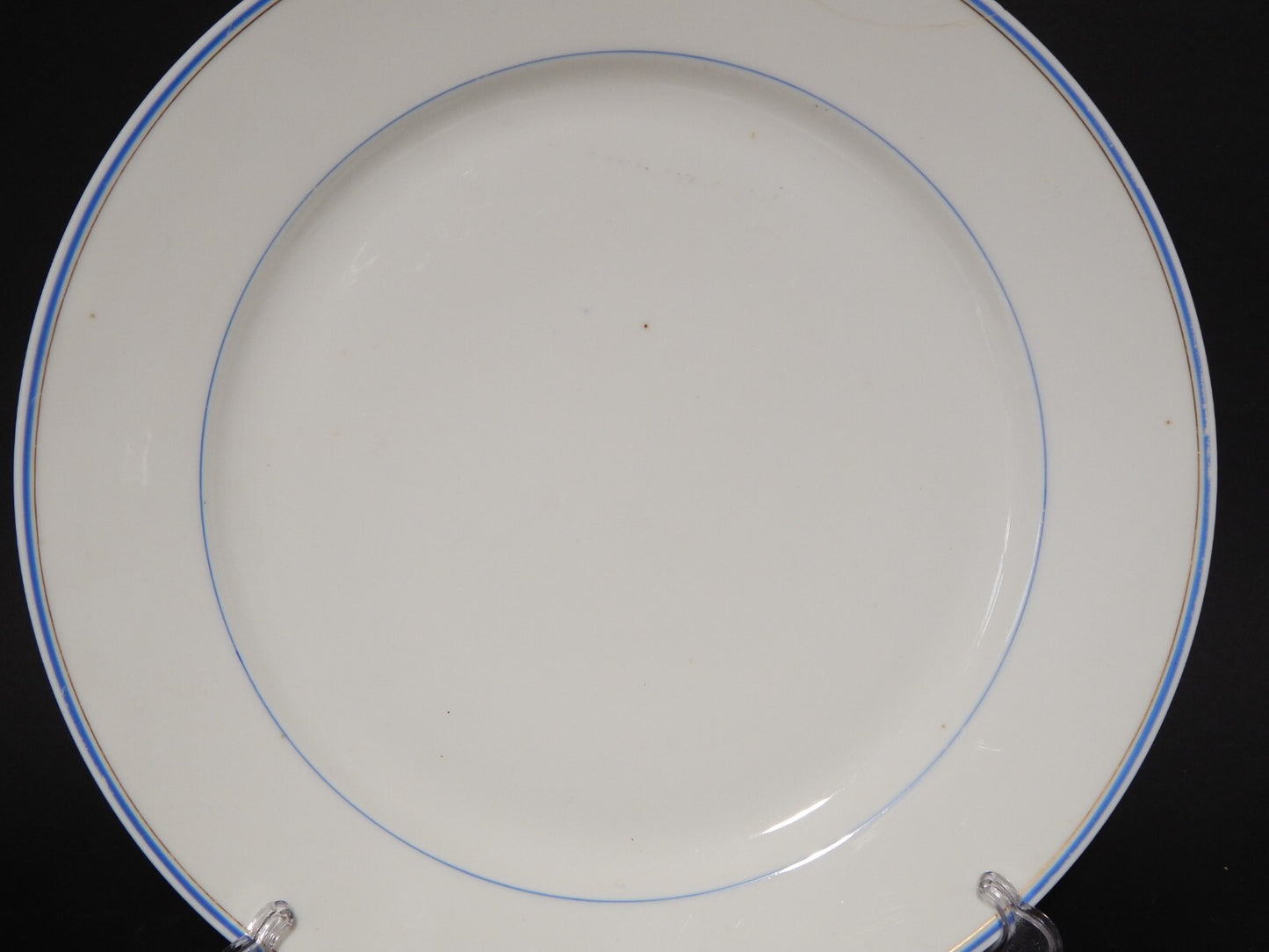 ANTICO VASSOIO PIATTO PORTATA IMPERO PORCELLANA GINORI DOCCIA XIX SECOLO difetto