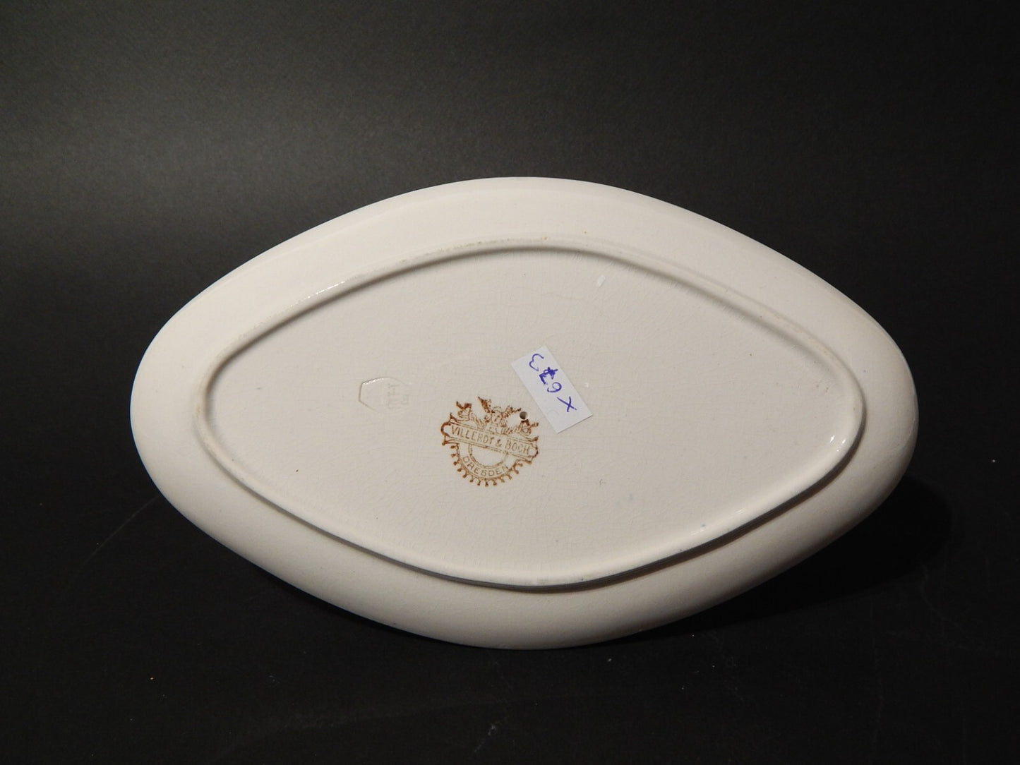 ANTICA '800 ZUPPIERA SALSIERA PORCELLANA VILLEROY&BOCH DRESDEN BLUE FLUTED