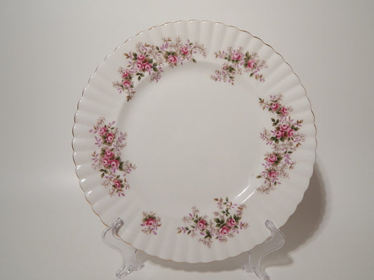 PORCELLANA ROYAL ALBERT DECORO LAVENDER ROSE VINTAGE PIATTO PIANO 26 CM