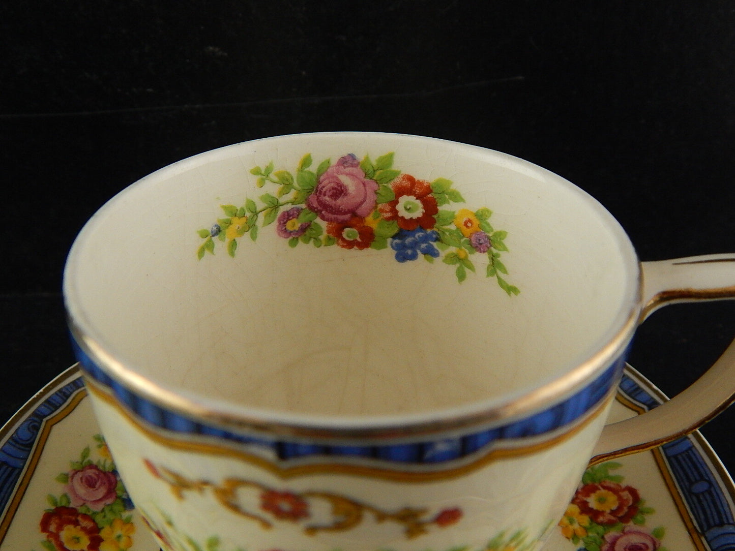 ANTICA 1913 TAZZA PIATTINO SEMI PORCELLANA JOHNSONS BROS COLLEZIONE PAREEK #7689