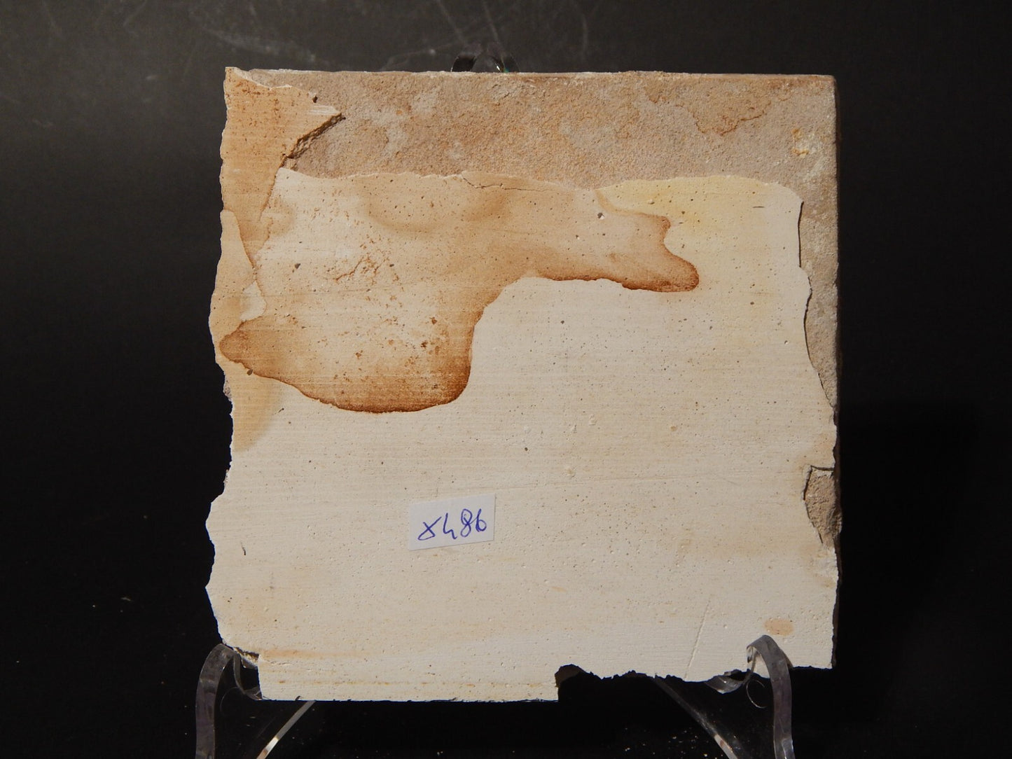 ANTICA 1700 AUTENTICA PIASTRELLA MATTONELLA CERAMICA DELFT DECORO AL MANGANESE