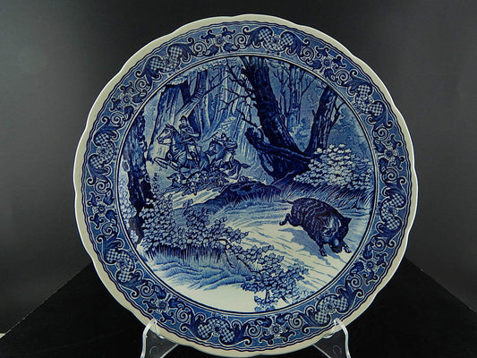 PIATTO PARATA DELFTS CERAMICA ROYAL SPHYNX HOLLAND BOCH FRERES LA CACCIA CM 31