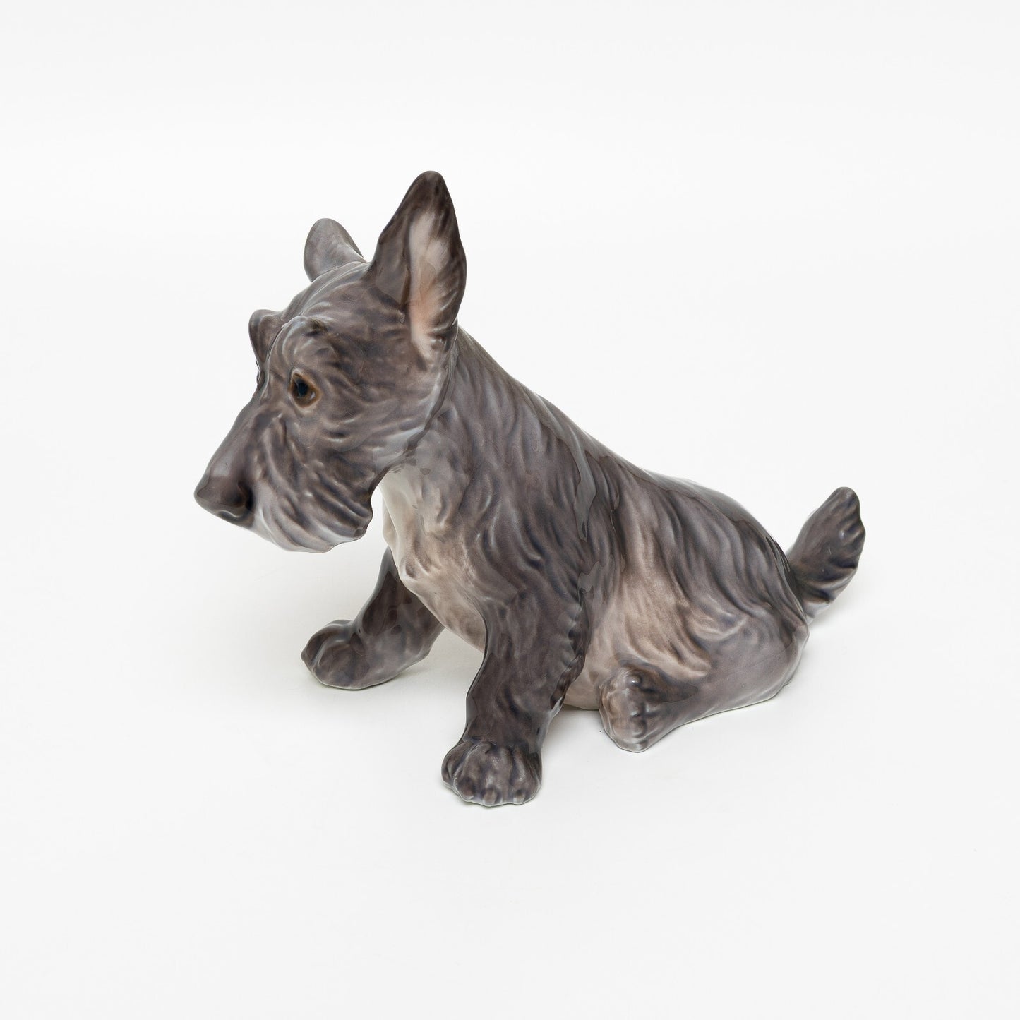 RARA STATUINA PORCELLANA DAHL JENSEN COPENHAGEN "Scottish Terrier" 1078 15x19x10