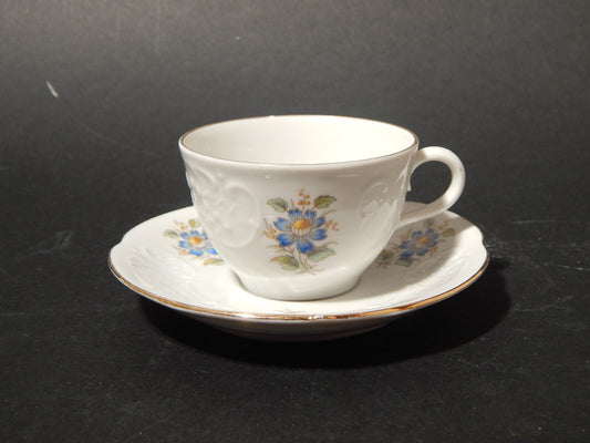 VINTAGE ELEGANTE TAZZINA CAFFÈ PORCELLANA RICHARD GINORI DECORO FLOREALE