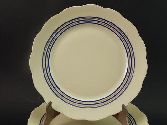 ANTICO DEL 1931 ART DECO SERVIZIO 6 PIATTI PIANI PORCELLANA MITTERTEICH BAVARIA