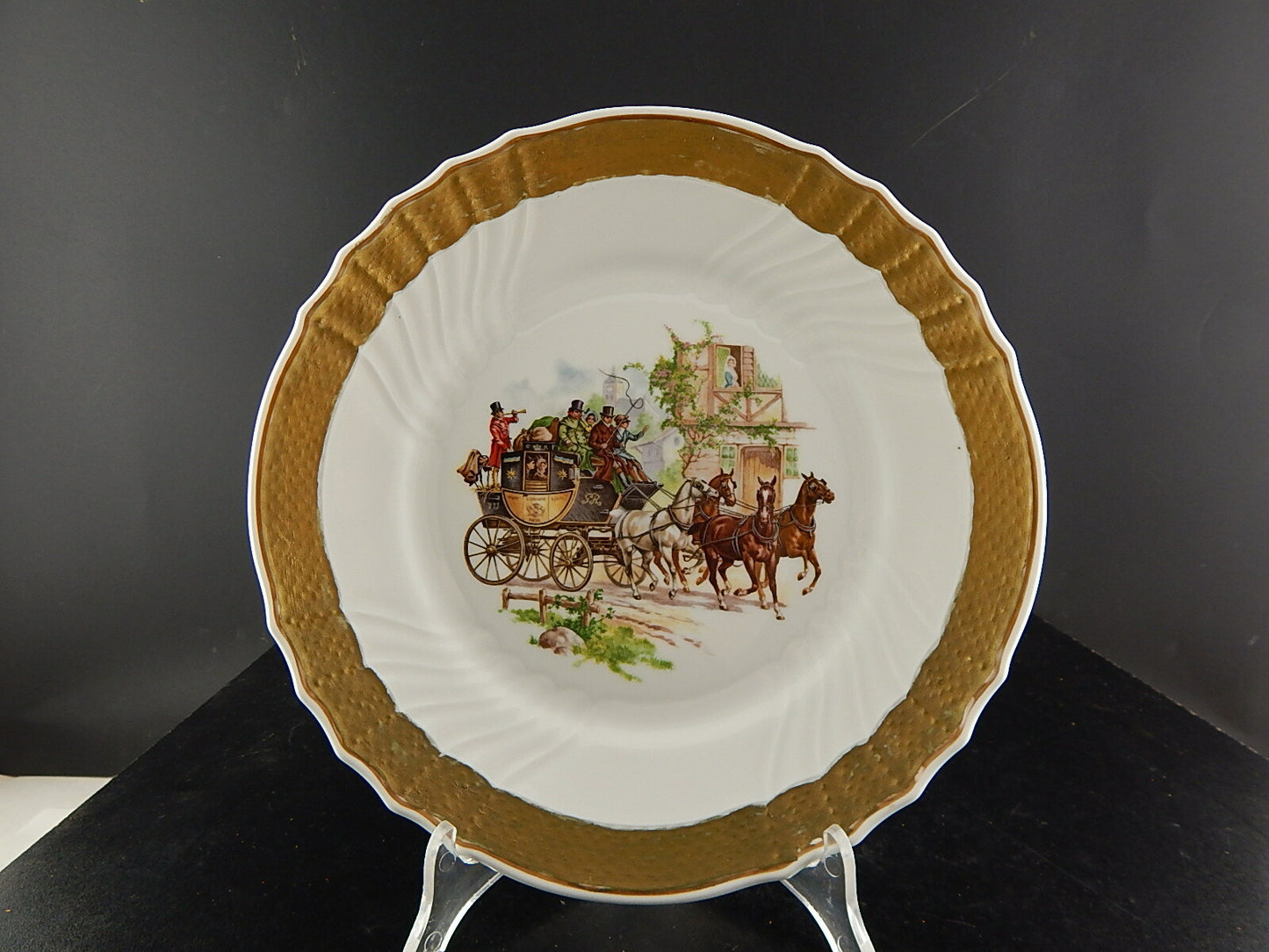 RICHARD GINORI PORCELLANA PIATTO VECCHIO GINORI COLLEZIONE CARROZZA CAVALLI ##